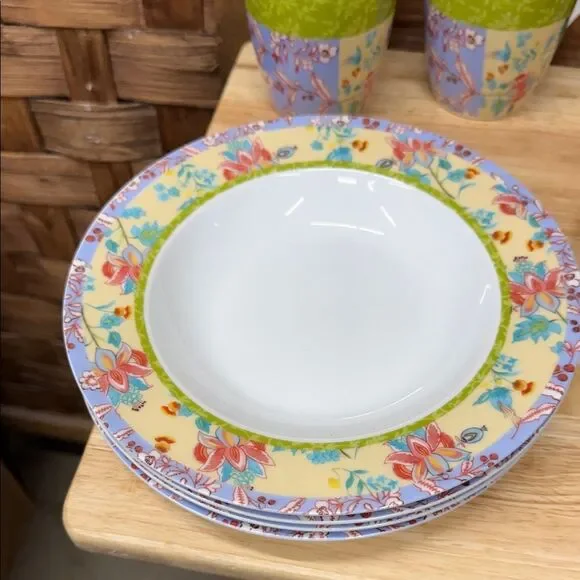 Charming Floral Patchwork Dinnerware Set - Picture 4 of 7